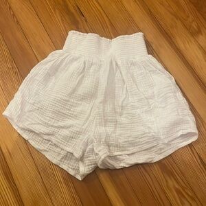 Z supply white cotton lounge shorts